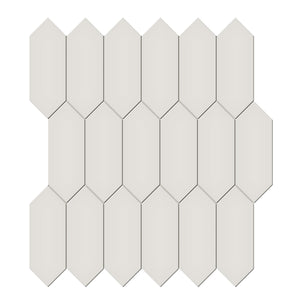 2x5 Architeck Warm Grey Picket Glossy Glazed Porcelain  Mosaic