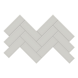 2x6 Architek Dark Grey Herringbone Matte Glazed Porcelain Mosaic