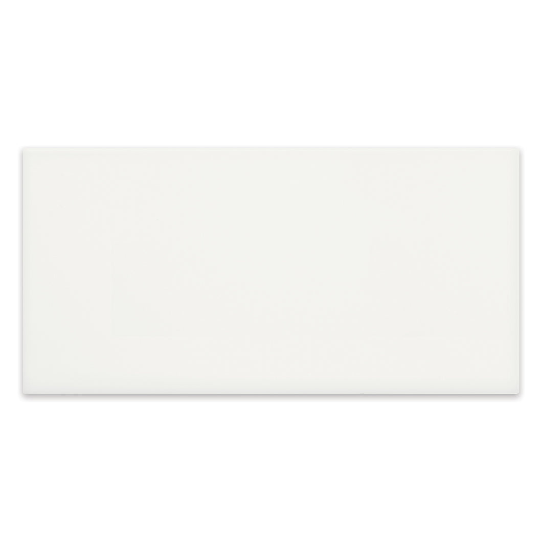 3x6 Architek White Glossy Glazed Ceramic Tile