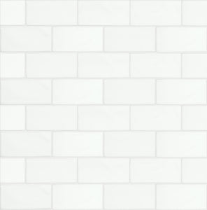 3x6 Astoria White Ceramic Glossy Tile