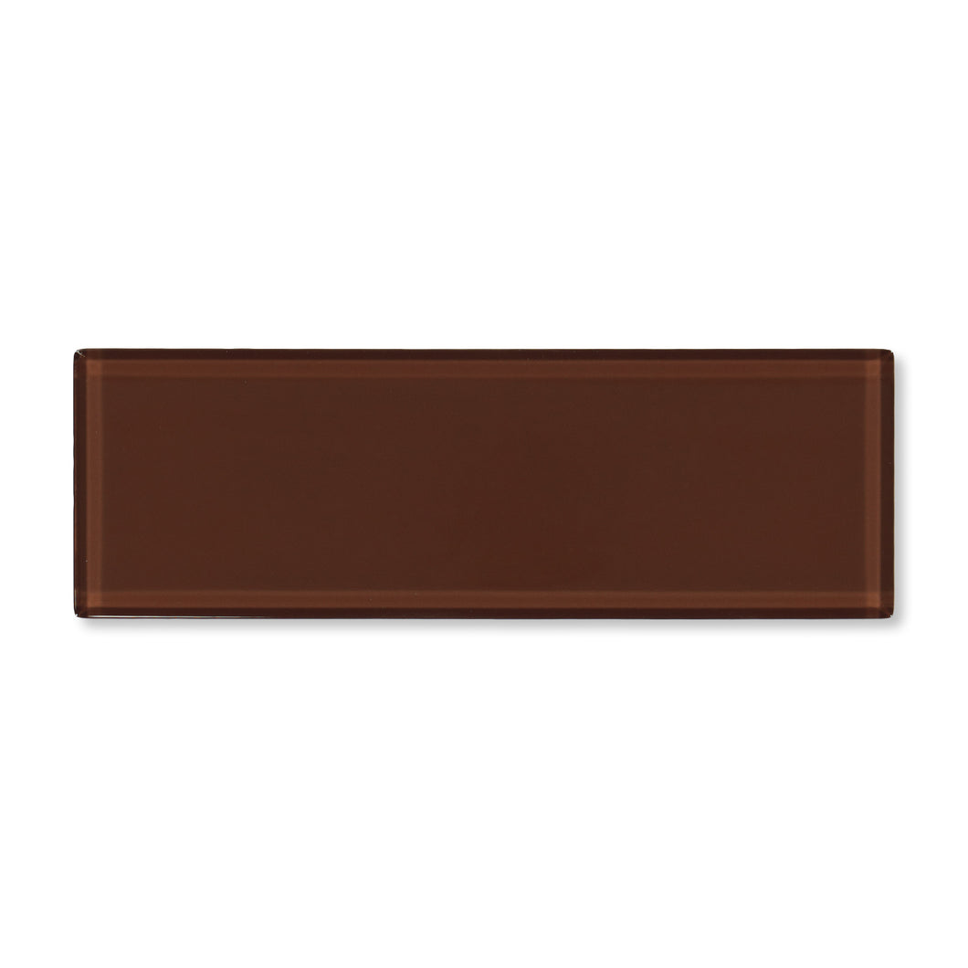 3X9 San Mauro Cocoa Glossy Glass Tile