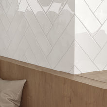 Load image into Gallery viewer, 3x12 Ara Moda Cloud White Glossy Pressed Glazed Ceramic Wall Tile
