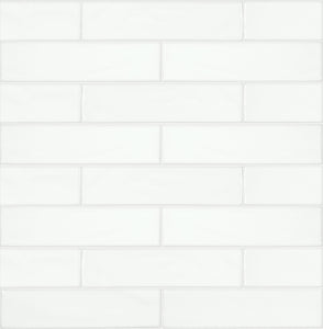 3x12 Astoria White Ceramic Glossy Tile