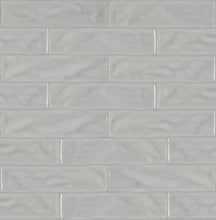 Load image into Gallery viewer, 3x12 Astoria Grey Ceramic Glossy Tile
