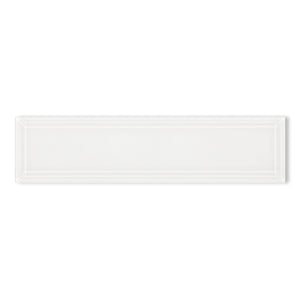 3X12 Riva Beveled Super White Glass Tile Final Sale