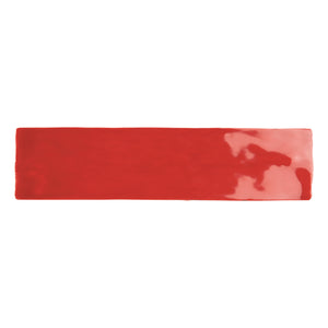 3X12 Bellini Rojo Ceramic Glossy Wall Tile