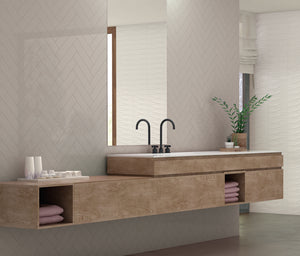 3X12 Bellini Metro Crema Ceramic Glossy Wall Tile