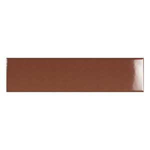 3X12 Bellini Metro Marron Ceramic Glossy Wall Tile