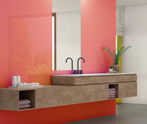 3X12 Bellini Metro Rojo Ceramic Glossy Wall Tile