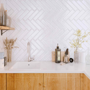 3X12 Nara Blanco Ceramic Glossy Wall Tile