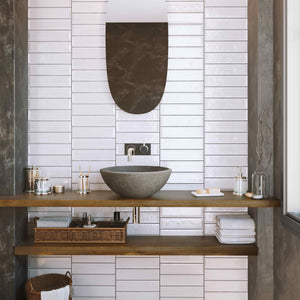 3X12 Nara Blanco Ceramic Glossy Wall Tile