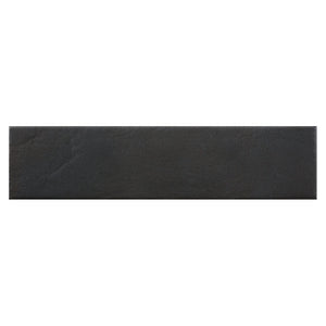 3.5X14.5 TARANTO NERO PORCELAIN MATTE TILE