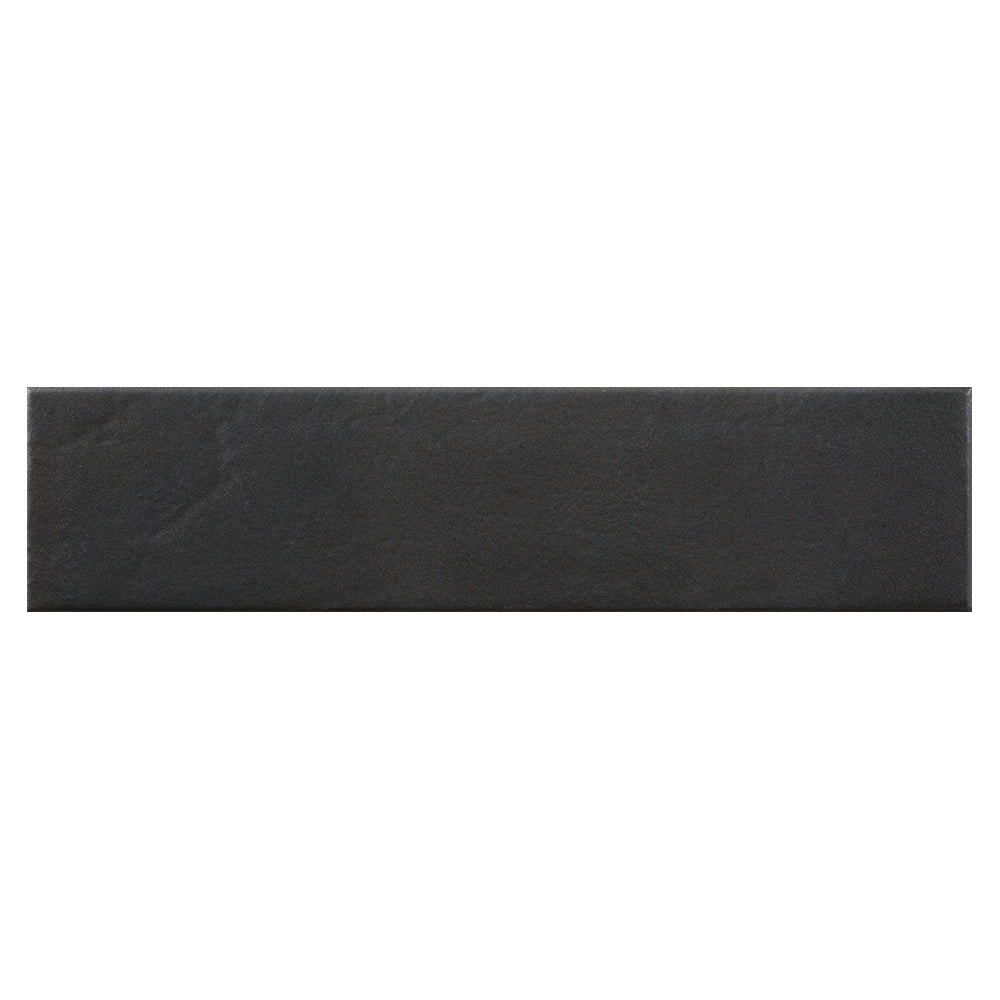 3.5X14.5 TARANTO NERO PORCELAIN MATTE TILE