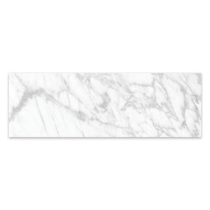 4x12 Antonella Pebble White Porcelain Polished Tile