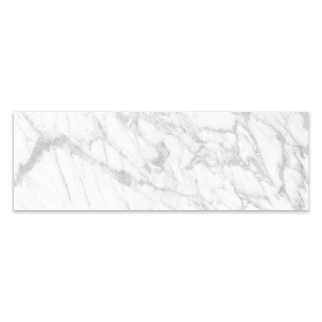 4x12 Antonella Pebble White Porcelain Polished Tile