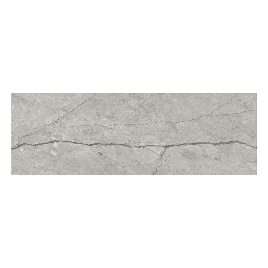 4x12 Antonella Marblito Silver Porcelain Polished Tile