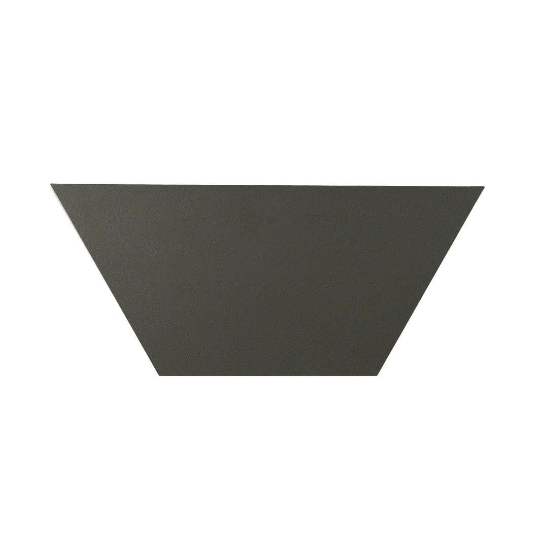 5x10 Solid Trapezoid Dark Grey Matte Porcelain Tile Final Sale