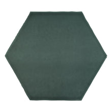 Load image into Gallery viewer, 6&quot; Ara Moda Hexagon Hunter Green Glossy Pressed Glazed Ceramic Wall Tile
