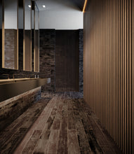 Load image into Gallery viewer, 6x36 Timberplanks Brown Porcelain Matte Tile
