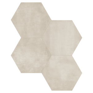 7x8 Hexagon Format Beige Porcelain Matte Tile