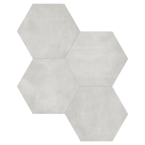 7x8 Hexagon Format Light Blue Porcelain Matte Tile