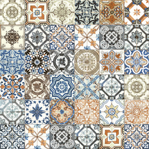 8x8 Moroccan Colour Mix Ceramic Glossy Tile