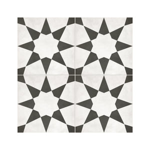 8x8 Format Stellar Monochrome Porcelain Matte Tile