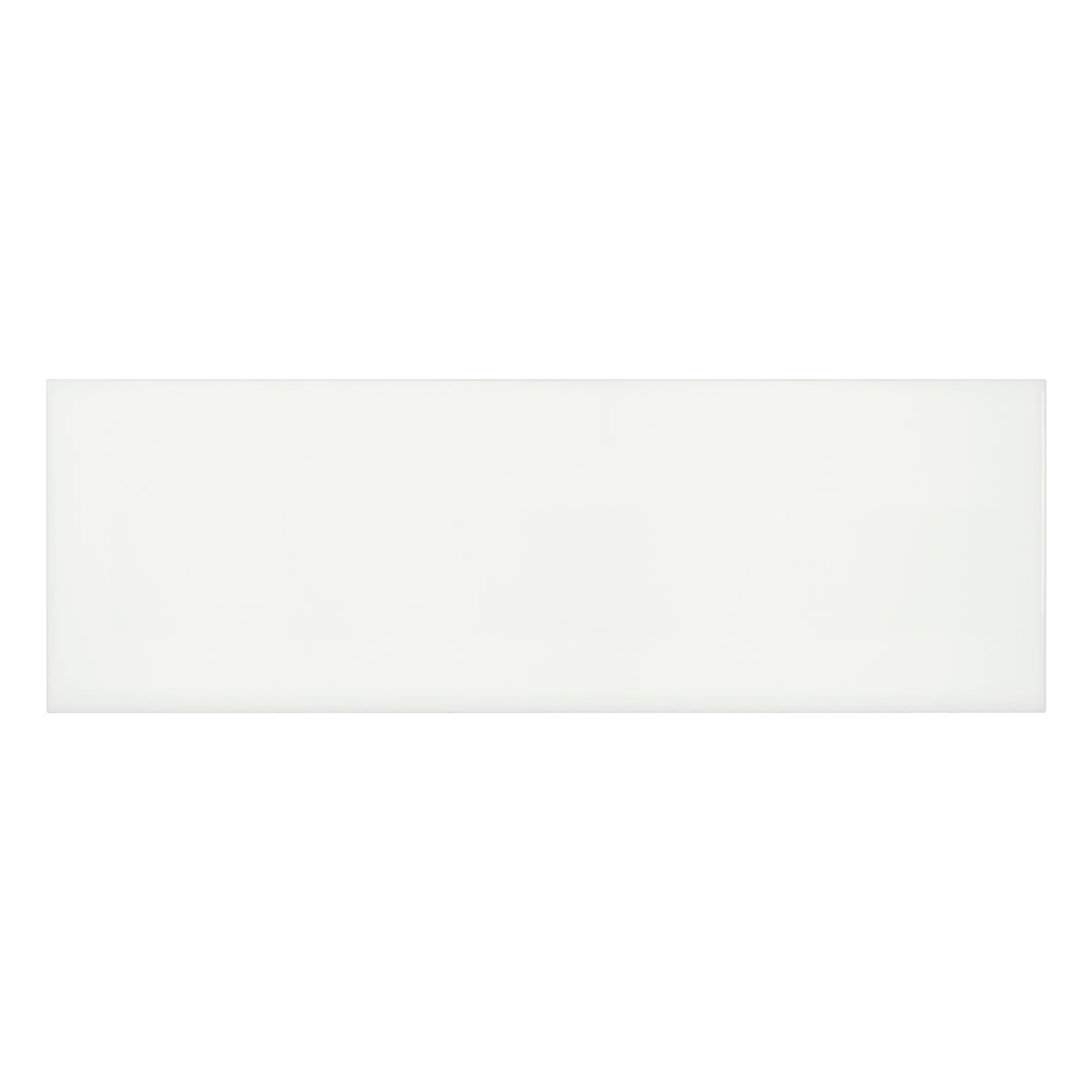 8x24 Architek White Ceramic Glossy Tile