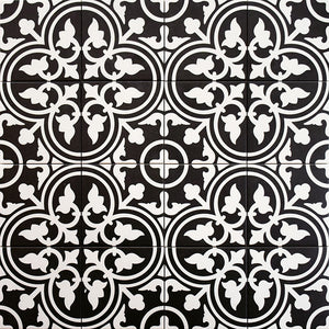 10x10 Marrue Midelt Black Matte Porcelain Tile