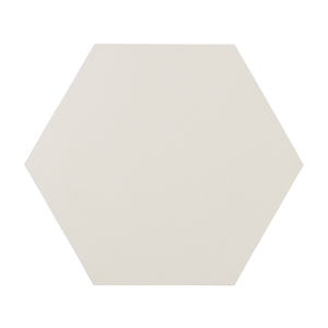 10x10 Hexagon Solid Super White Porcelain Tile