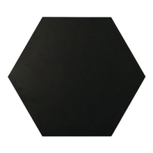 Load image into Gallery viewer, 10x10 Solid Hexagon Super Black  Matte Porcelain Tile Final Sale
