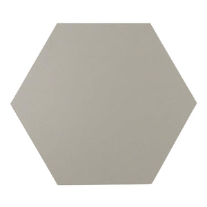 10x10 Solid Hexagon Light Grey Matte Porcelain Tile Final Sale