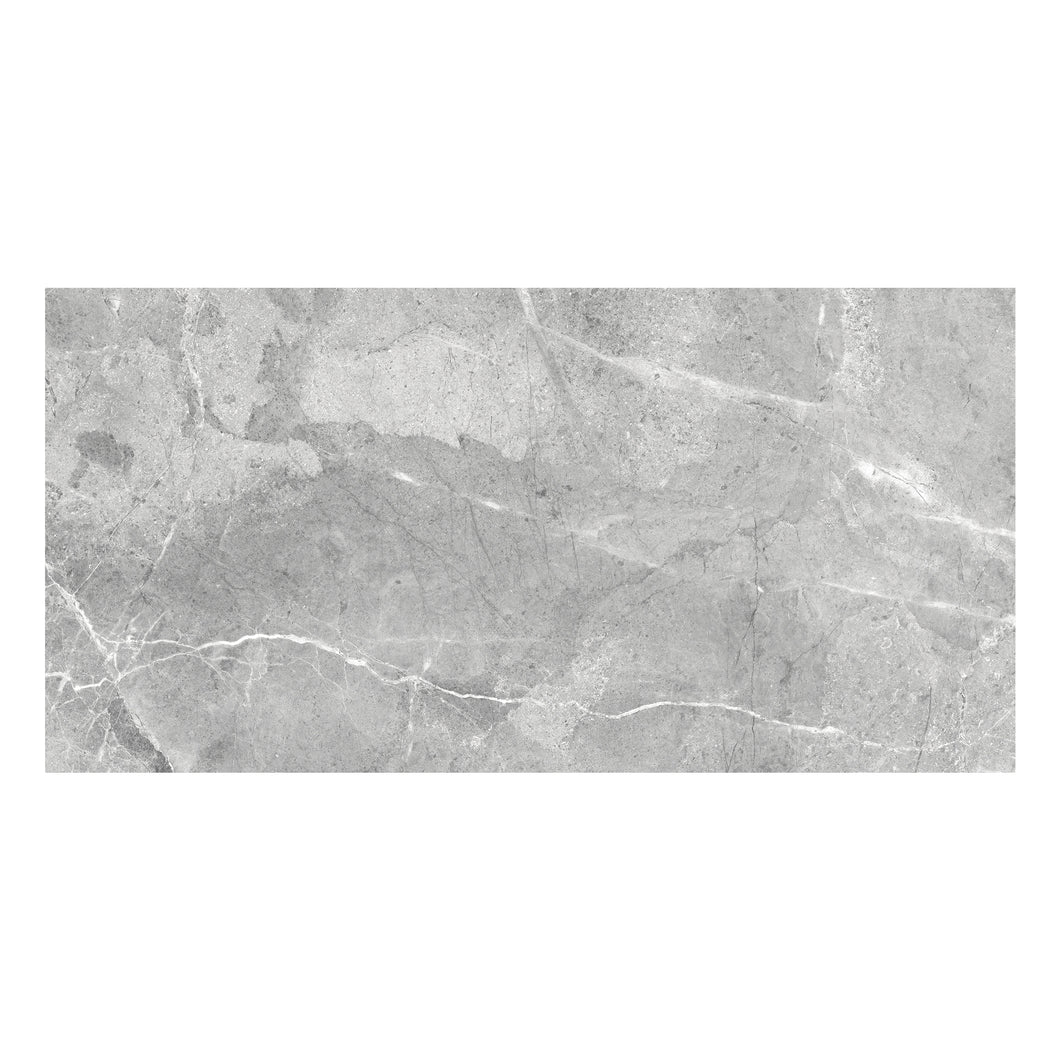 10x20 Bellera Grey Porcelain Glossy Tile