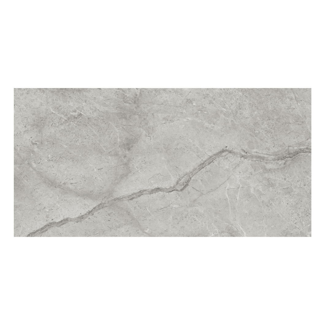 12x24 Antonella Marblito Silver Porcelain Polished Tile