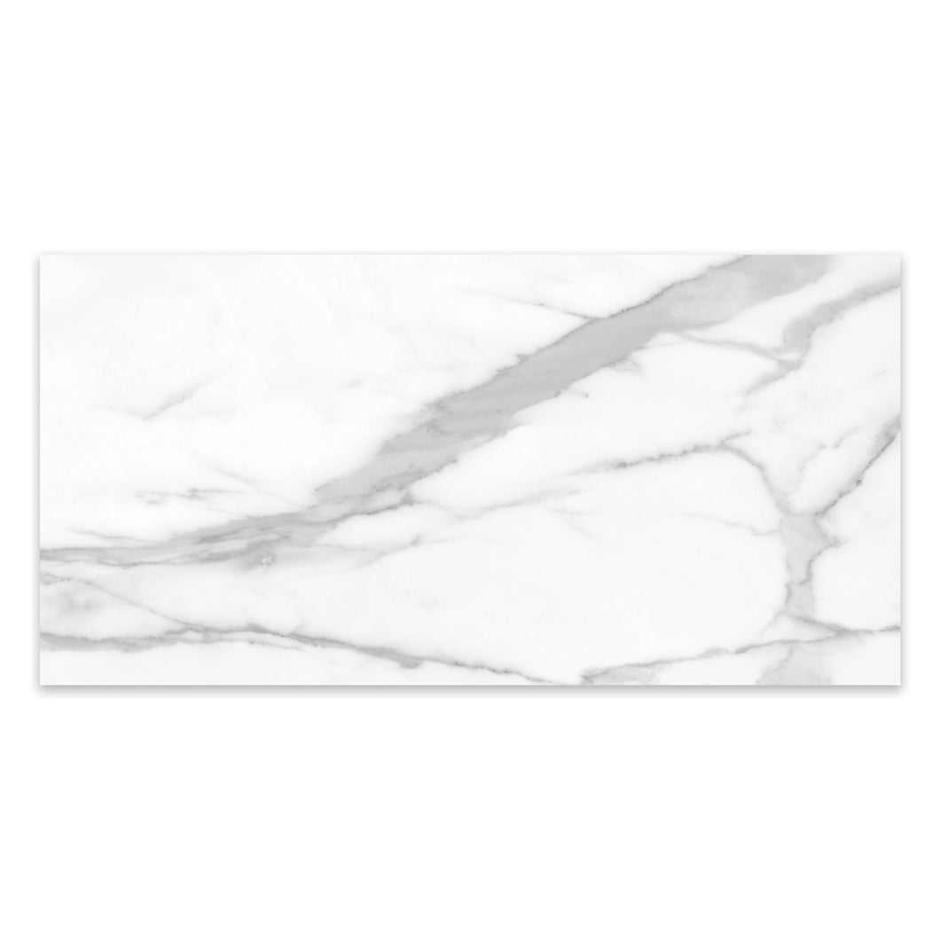 12x24 Antonella Modern Statuario Porcelain Polished Tile