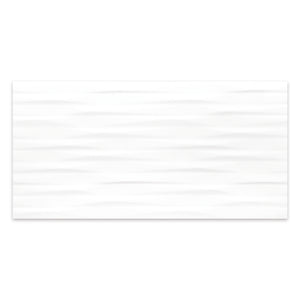 12x24 Tatta White Modulation Ceramic Glossy Tile