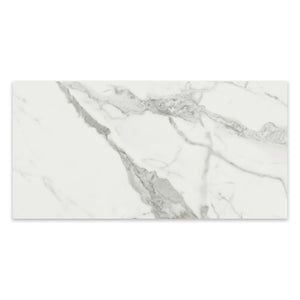 12x24 Chateau Statuario Polished Rectified Glazed Porcelain Tile