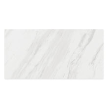 Load image into Gallery viewer, 12x24 Volakas White Porcelain Polished Tile
