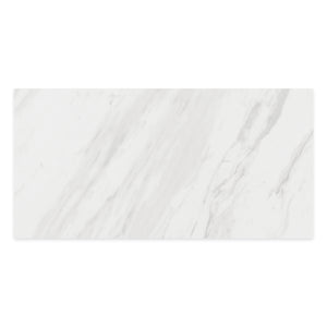 12x24 Volakas White Porcelain Polished Tile