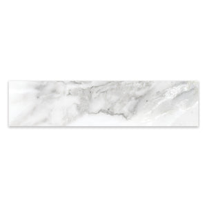 3x12 Antonella Southern White Porcelain Polished Bullnose