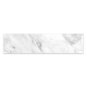 3x12 Antonella Pebble White Porcelain Polished Bullnose