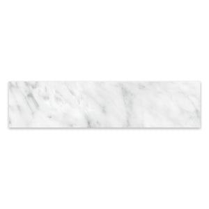 3x12 Antonella Modern Cararra Porcelain Polished Bullnose