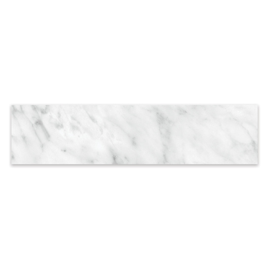 3x12 Antonella Modern Cararra Porcelain Honed Bullnose