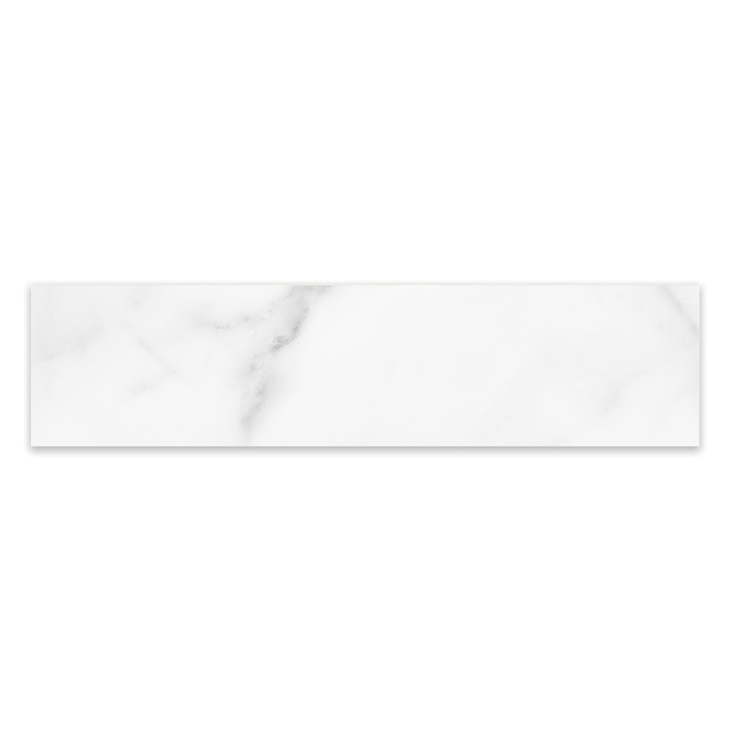 3x12 Antonella Modern Statuario Porcelain Polished Bullnose