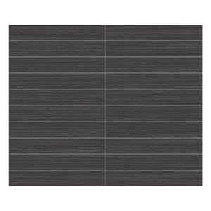 1x6 Strand Black Porcelain Matte Mosaic