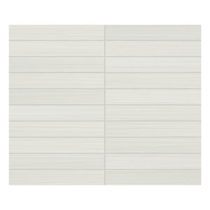 1x6 Strand White Porcelain Matte Mosaic