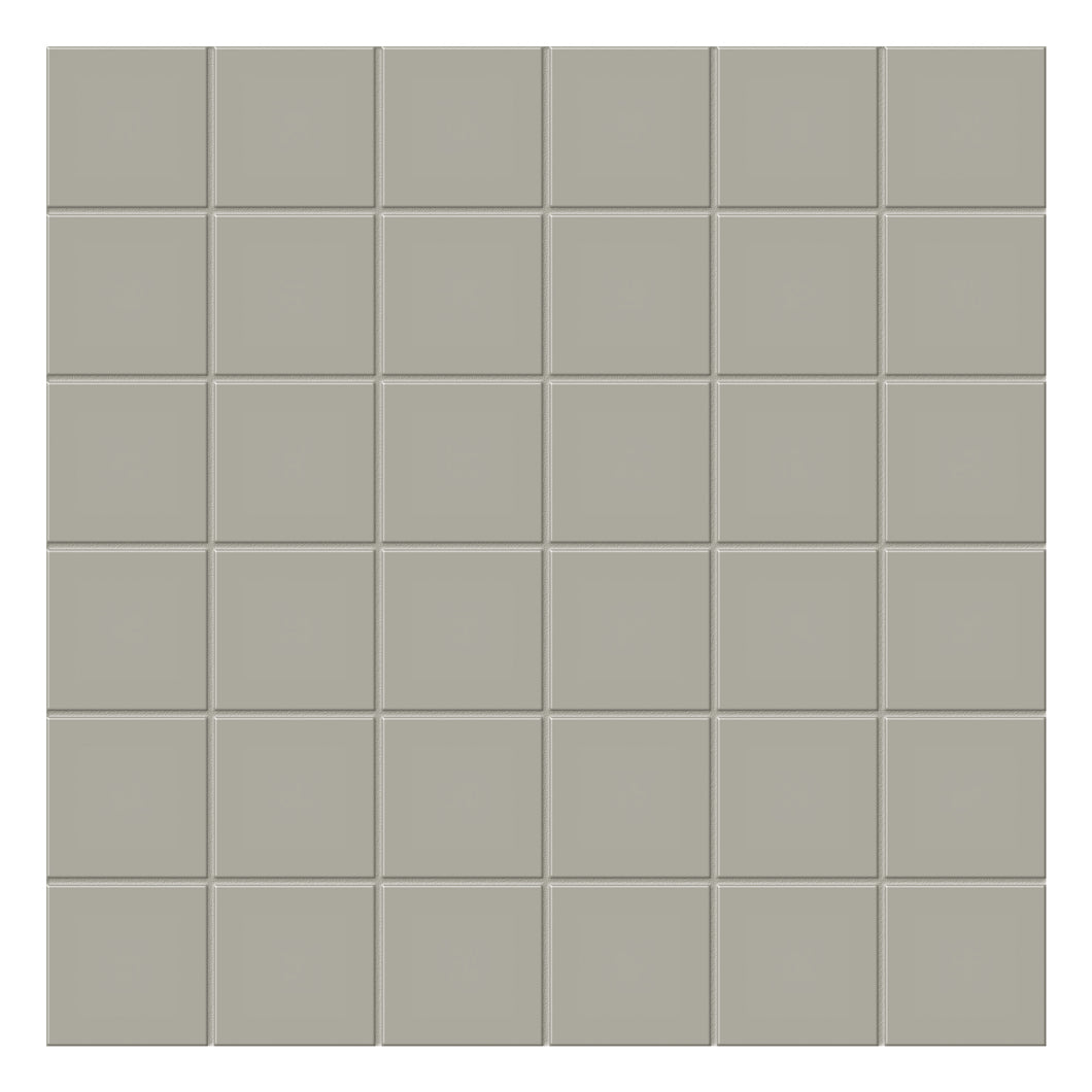 2x2 Architek Taupe Matte Glazed Porcelain Mosaic