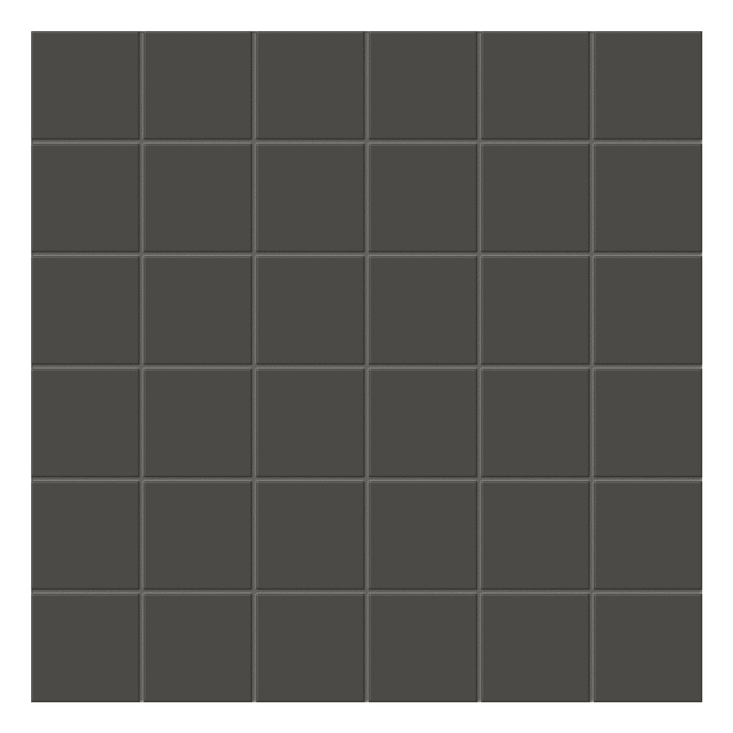 2x2 Architek Black Matte Glazed Porcelain Mosaic