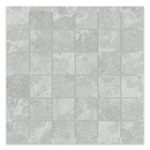 2x2 Spectacle Light Grey Porcelain Matte Mosaic