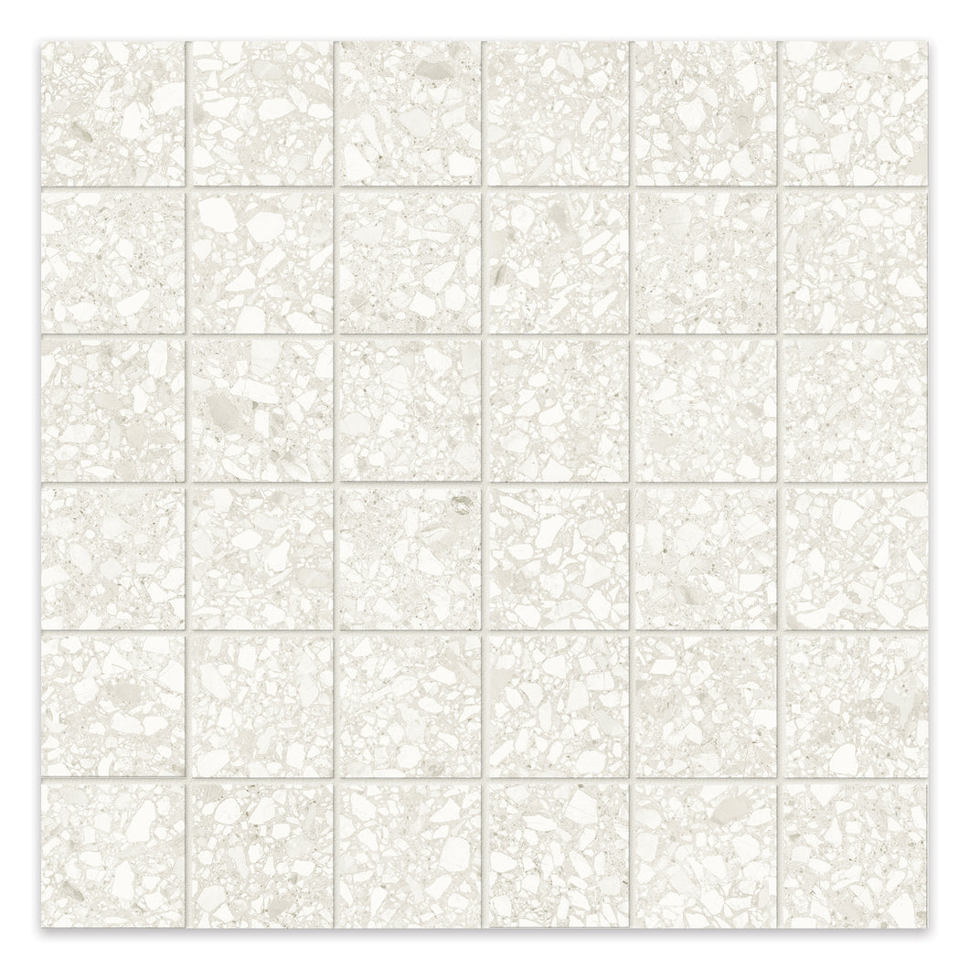 2x2 Camella Light Beige Porcelain Matte Mosaic